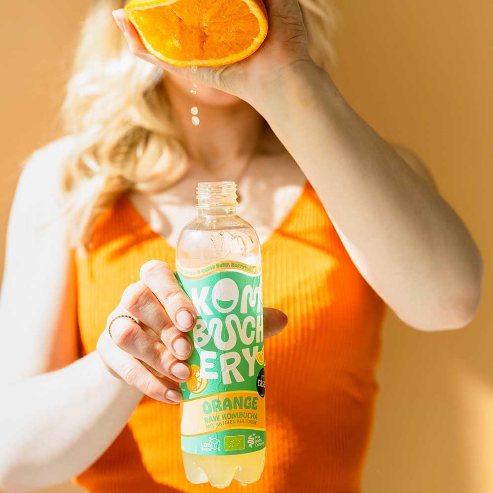 Orange Raw Kombucha