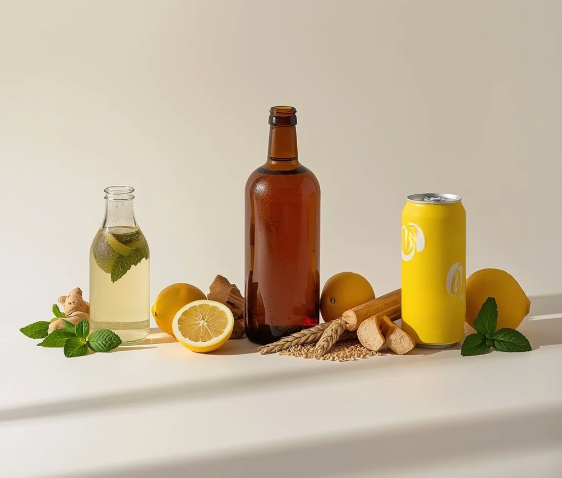 Wer kann mehr? Der Vergleich: Kombucha, Brottrunk & funktionale Limonaden